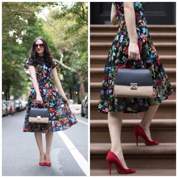 Anthropologie Vone Janine Embroidered Floral Dress - Picture 6 of 8